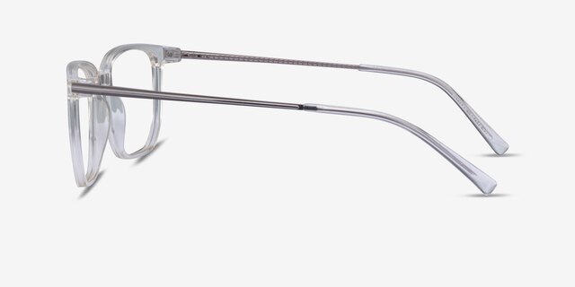 Pattern Clear AcetateEyeglass Frames from EyeBuyDirect, Side View
