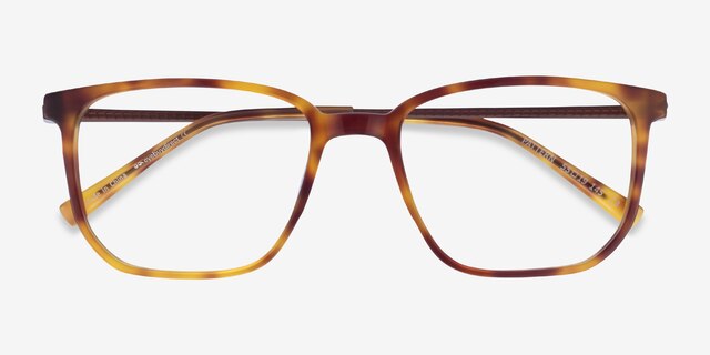 Pattern Tortoise AcetateEyeglass Frames from EyeBuyDirect, Closed View