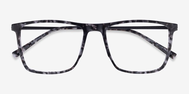 Cooper Gray Tortoise AcetateEyeglass Frames from EyeBuyDirect, Closed View