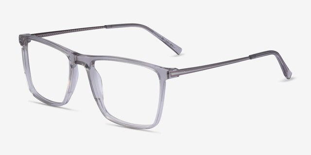 Cooper Clear Gray AcetateEyeglass Frames from EyeBuyDirect, Angle View