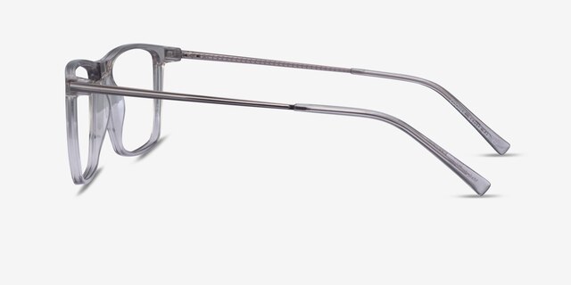 Cooper Clear Gray AcetateEyeglass Frames from EyeBuyDirect, Side View