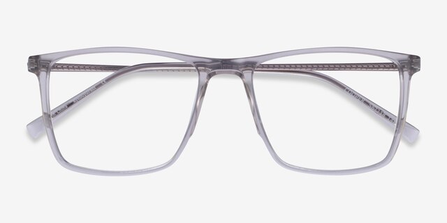 Cooper Clear Gray AcetateEyeglass Frames from EyeBuyDirect, Closed View