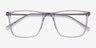 Cooper Clear Gray AcetateEyeglass Frames from EyeBuyDirect, Closed View