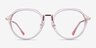 Tamara Clear Pink AcetateEyeglass Frames from EyeBuyDirect, Front View