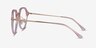 Tamara Clear Pink AcetateEyeglass Frames from EyeBuyDirect, Side View