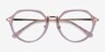 Tamara Clear Pink AcetateEyeglass Frames from EyeBuyDirect, Closed View