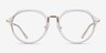 Tamara Clear Yellow AcetateEyeglass Frames from EyeBuyDirect, Front View