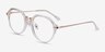Tamara Clear Yellow AcetateEyeglass Frames from EyeBuyDirect, Angle View