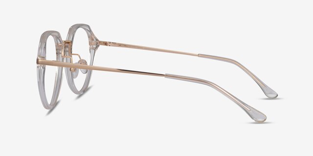 Tamara Clear Yellow AcetateEyeglass Frames from EyeBuyDirect, Side View