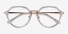 Tamara Clear Yellow AcetateEyeglass Frames from EyeBuyDirect, Closed View