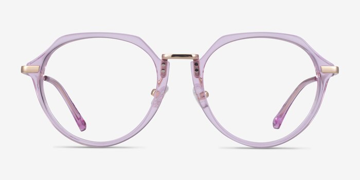Tamara Clear Purple Acetate Eyeglass Frames from EyeBuyDirect