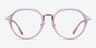 Tamara Clear Purple AcétateMontures de lunettes de vue d'EyeBuyDirect, Vue de Face