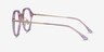 Tamara Clear Purple AcétateMontures de lunettes de vue d'EyeBuyDirect, Vue de Côté