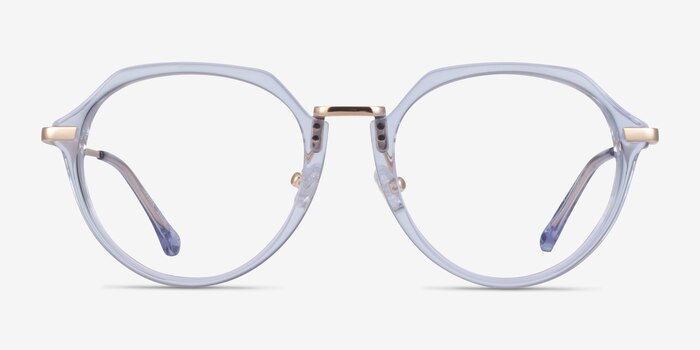 Tamara Clear Blue Acétate Montures de lunettes de vue d'EyeBuyDirect