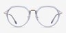 Tamara Clear Blue AcetateEyeglass Frames from EyeBuyDirect, Front View
