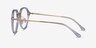 Tamara Clear Blue AcetateEyeglass Frames from EyeBuyDirect, Side View