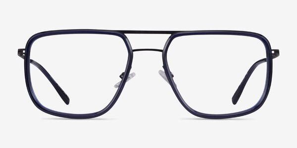 Cassian Navy Gunmeal Acétate Montures de lunettes de vue