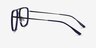 Cassian Navy Gunmeal AcetateEyeglass Frames from EyeBuyDirect, Side View