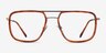 Cassian Tortoise Gold AcetateEyeglass Frames from EyeBuyDirect, Front View