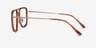 Cassian Tortoise Gold AcetateEyeglass Frames from EyeBuyDirect, Side View