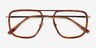 Cassian Tortoise Gold AcetateEyeglass Frames from EyeBuyDirect, Closed View