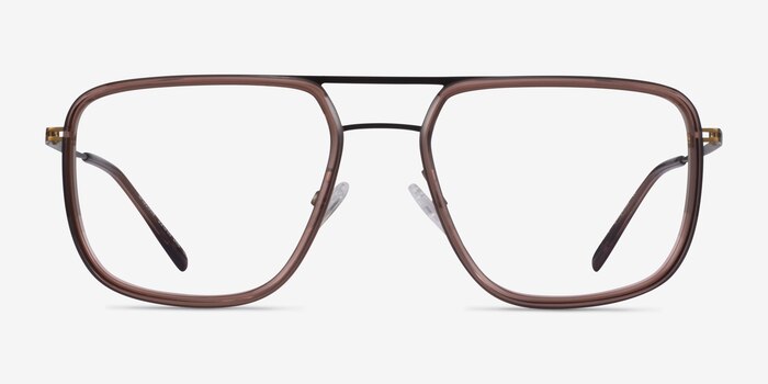 Cassian Brown Bronze Acetate Eyeglass Frames from EyeBuyDirect
