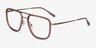 Cassian Brown Bronze AcétateMontures de lunettes de vue d'EyeBuyDirect, Vue d'Angle