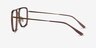 Cassian Brown Bronze AcétateMontures de lunettes de vue d'EyeBuyDirect, Vue de Côté