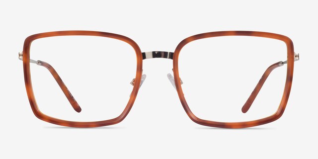 Remi Tortoise Gold AcetateEyeglass Frames from EyeBuyDirect, Front View