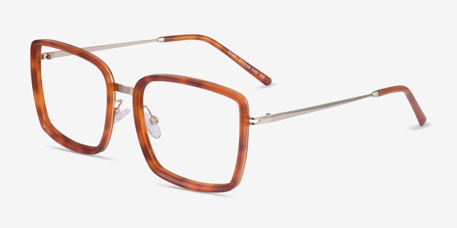 Remi Tortoise Gold AcetateEyeglass Frames from EyeBuyDirect, Angle View
