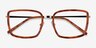Remi Tortoise Gold AcetateEyeglass Frames from EyeBuyDirect, Closed View