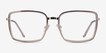 Remi Champagne Gold AcetateEyeglass Frames from EyeBuyDirect, Front View