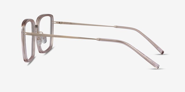 Remi Champagne Gold AcetateEyeglass Frames from EyeBuyDirect, Side View