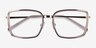 Remi Champagne Gold AcetateEyeglass Frames from EyeBuyDirect, Closed View