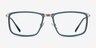 Kairo Teal  Gold AcetateEyeglass Frames from EyeBuyDirect, Front View