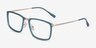 Kairo Teal  Gold AcetateEyeglass Frames from EyeBuyDirect, Angle View