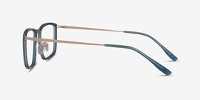 Kairo Teal  Gold Acétate Montures de lunettes de vue d'EyeBuyDirect, Vue de Côté