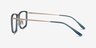 Kairo Teal  Gold AcetateEyeglass Frames from EyeBuyDirect, Side View