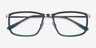 Kairo Teal  Gold AcetateEyeglass Frames from EyeBuyDirect, Closed View