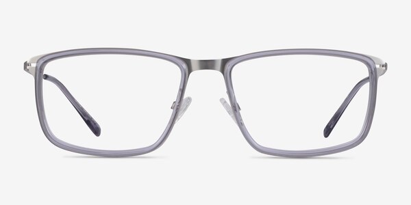Kairo Clear Gray Silver Acétate Montures de lunettes de vue