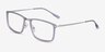Kairo Clear Gray Silver AcetateEyeglass Frames from EyeBuyDirect, Angle View