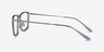 Kairo Clear Gray Silver AcetateEyeglass Frames from EyeBuyDirect, Side View