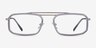 Watson Clear Gray  Silver AcetateEyeglass Frames from EyeBuyDirect, Front View