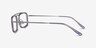 Watson Clear Gray  Silver AcetateEyeglass Frames from EyeBuyDirect, Side View