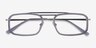 Watson Clear Gray  Silver AcetateEyeglass Frames from EyeBuyDirect, Closed View