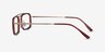 Watson Clear Red  Gold AcetateEyeglass Frames from EyeBuyDirect, Side View