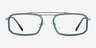 Watson Teal  Gold AcetateEyeglass Frames from EyeBuyDirect, Front View