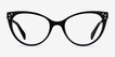 Beauty Black Acetate, MetalEyeglass Frames from EyeBuyDirect, Front View