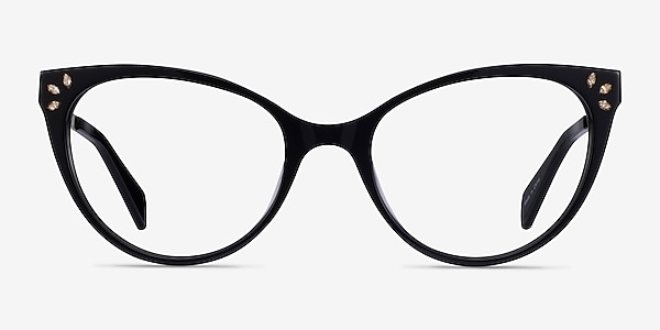 Beauty Black Acetate-metal Eyeglass Frames