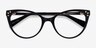 Beauty Black Acetate-metalEyeglass Frames from EyeBuyDirect, Closed View